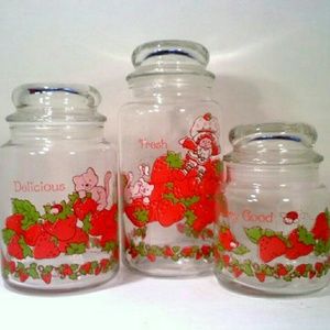 Vintage Strawberry Shortcake Canisters